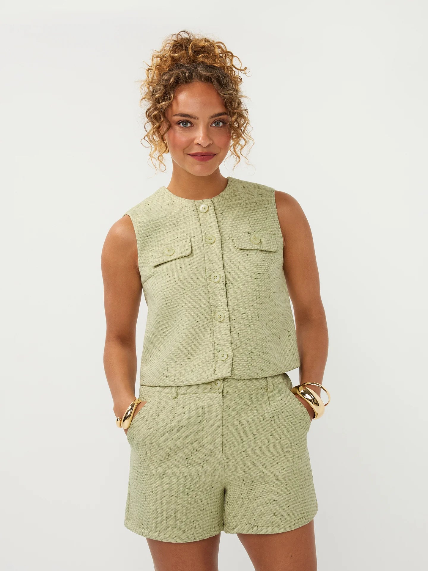 YDENCE SHORT STEPHANIE | PISTACHIO