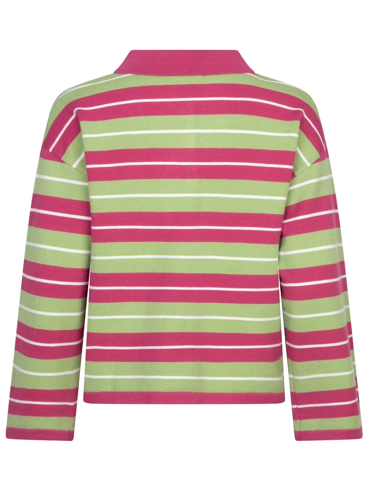 YDENCE KNITTED TOP BALOU | BERRY PINK / GREEN