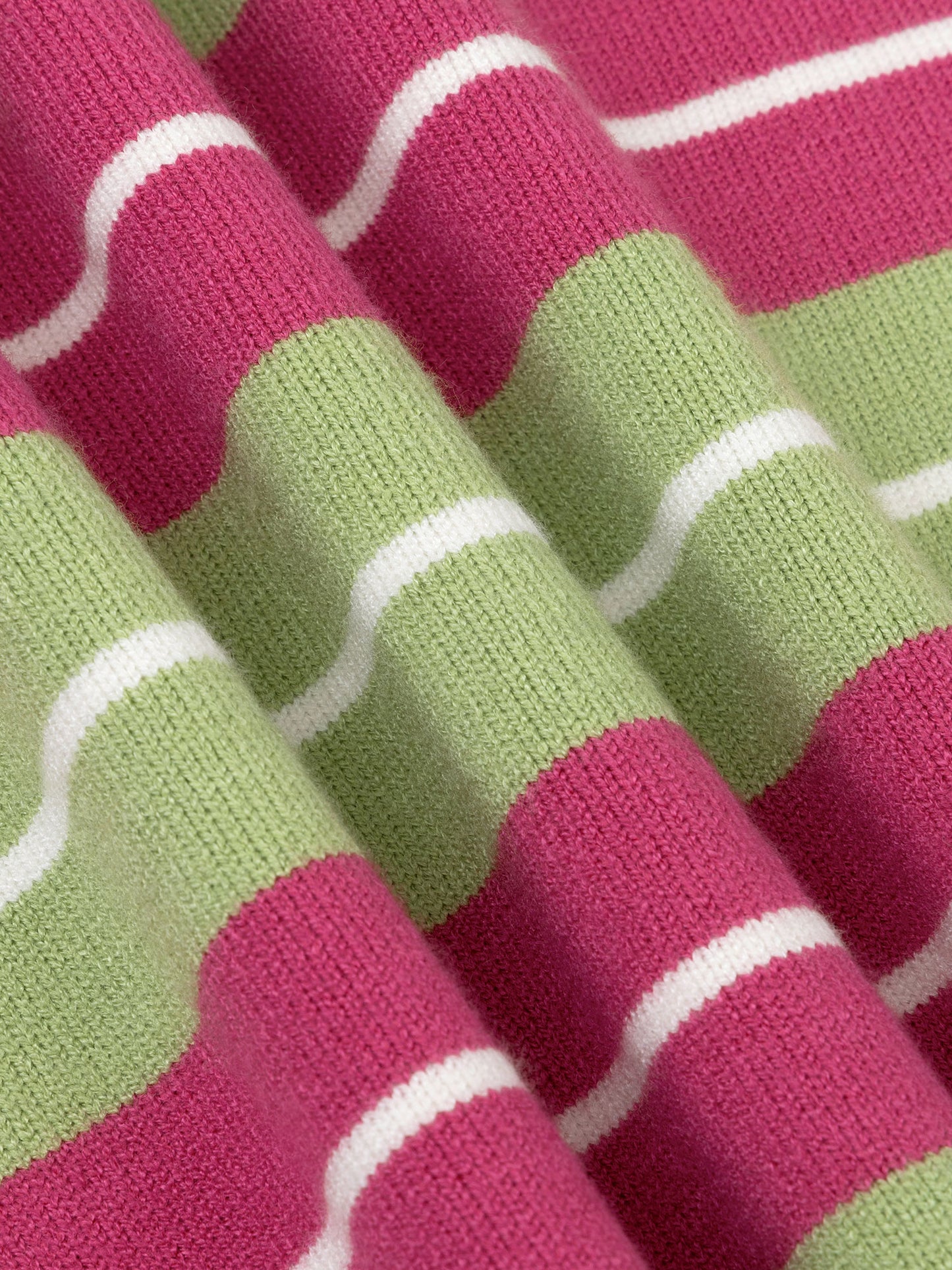 YDENCE KNITTED TOP BALOU | BERRY PINK / GREEN