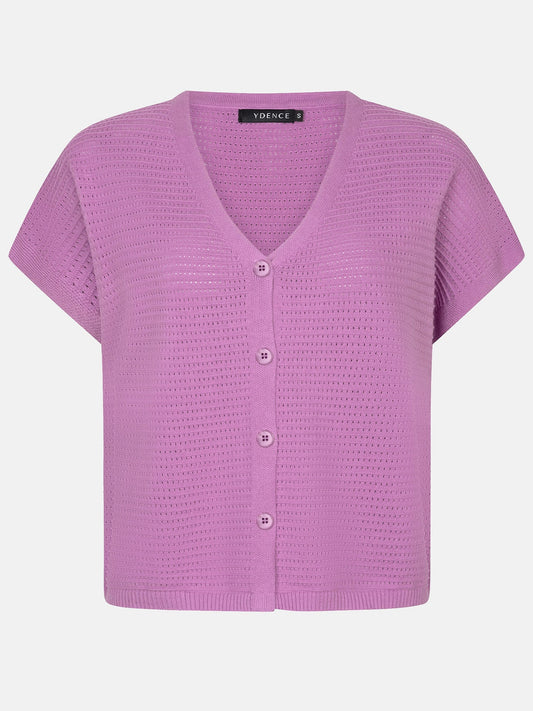 YDENCE KNITTED TOP ELIN | VIOLET