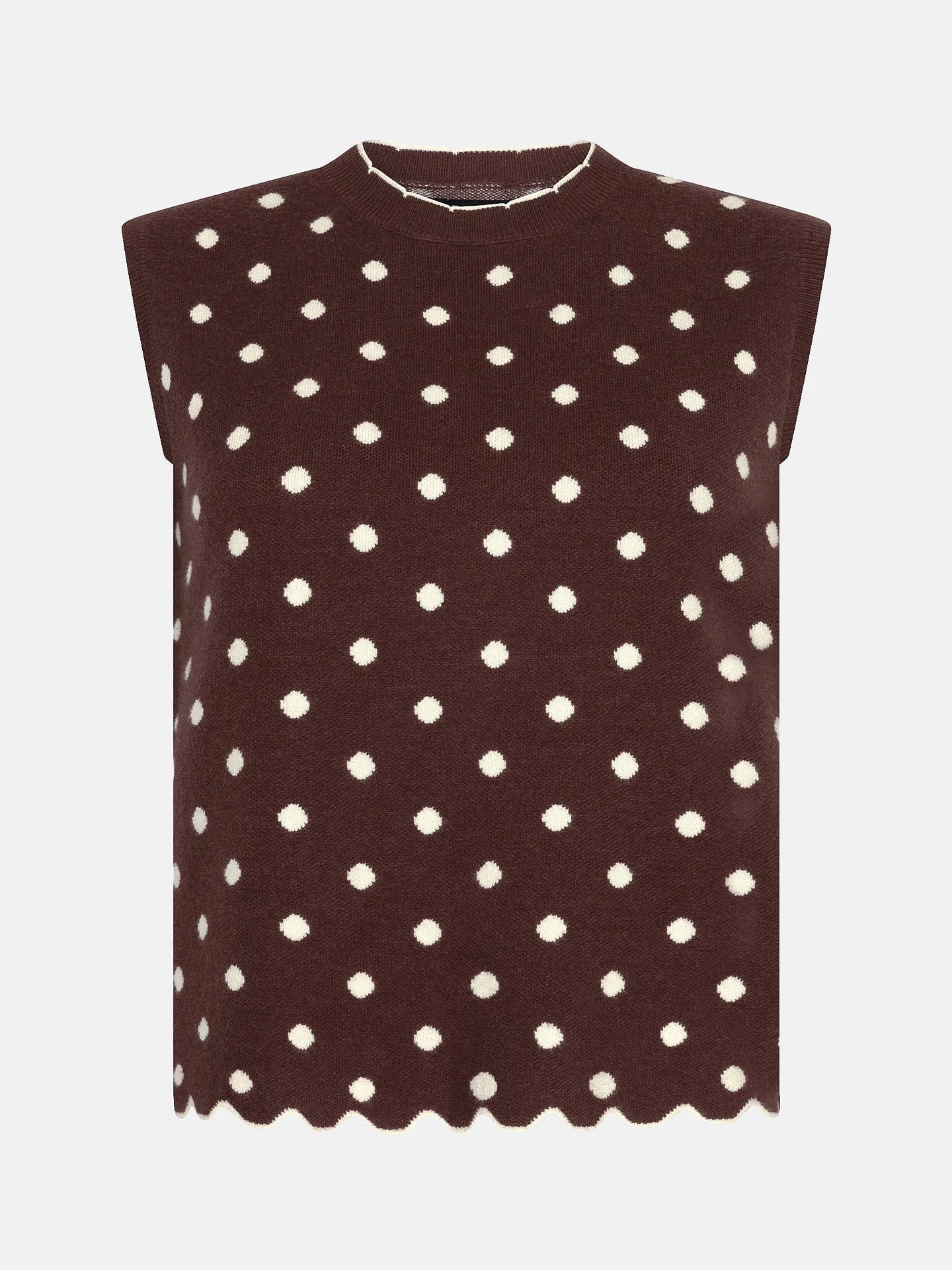 YDENCE KNITTED TOP NORAH | BROWN
