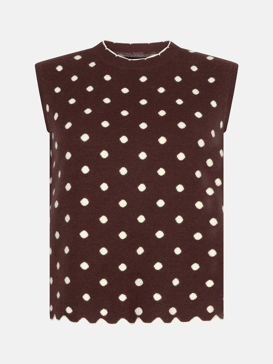 YDENCE KNITTED TOP NORAH | BROWN