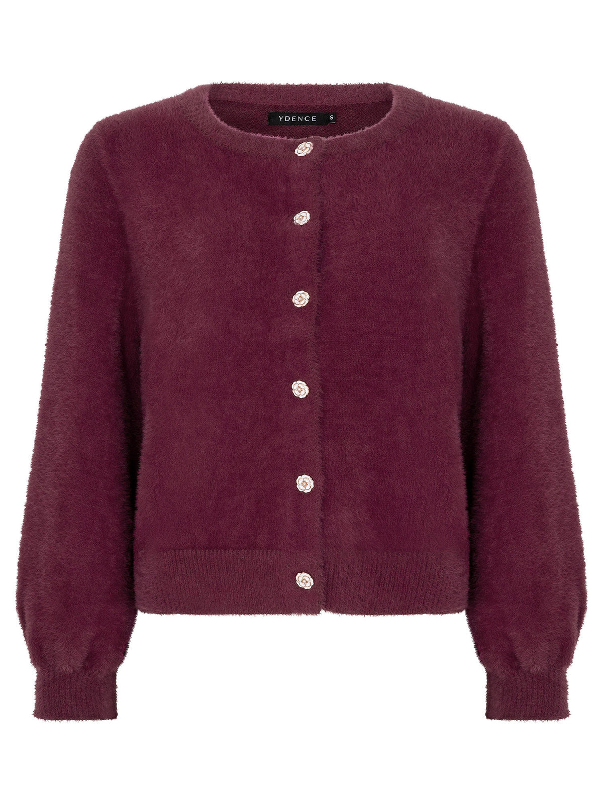 YDENCE KNITTED CARDIGAN MAAIKE | CHERRY