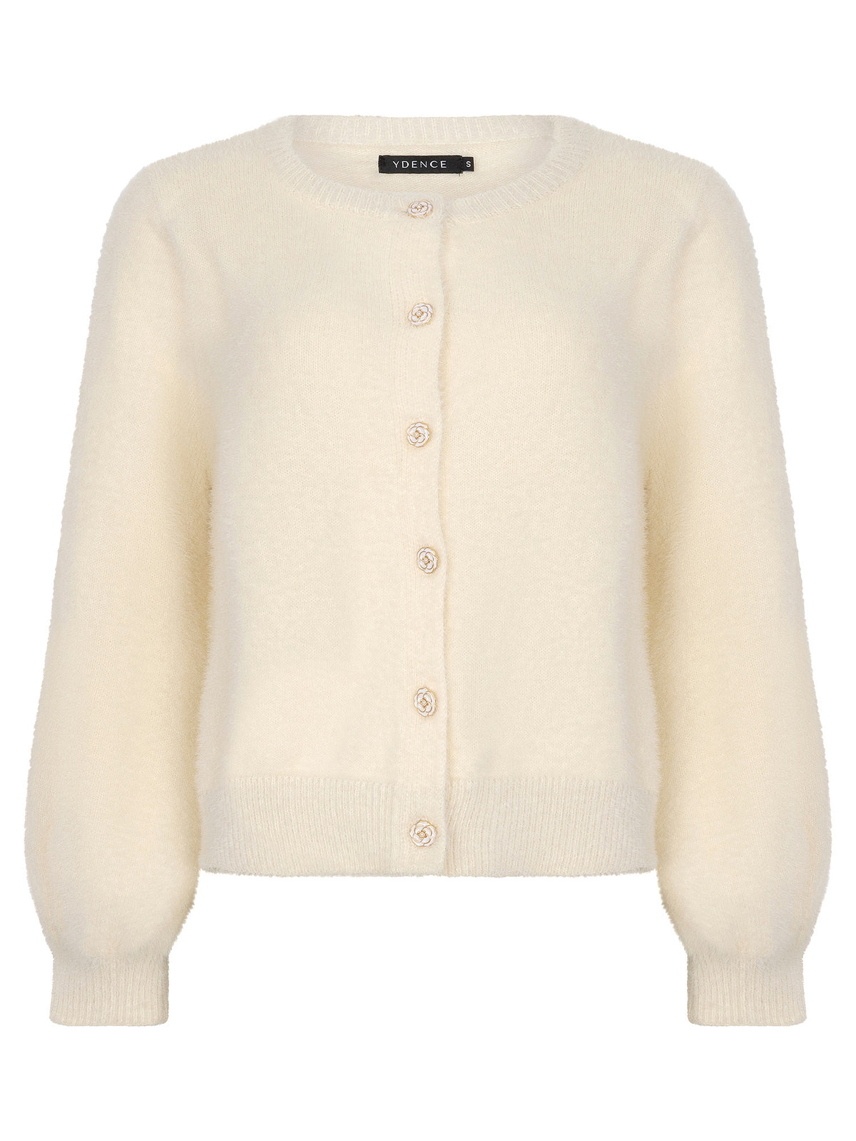 YDENCE KNITTED CARDIGAN MAAIKE | OFF-WHITE