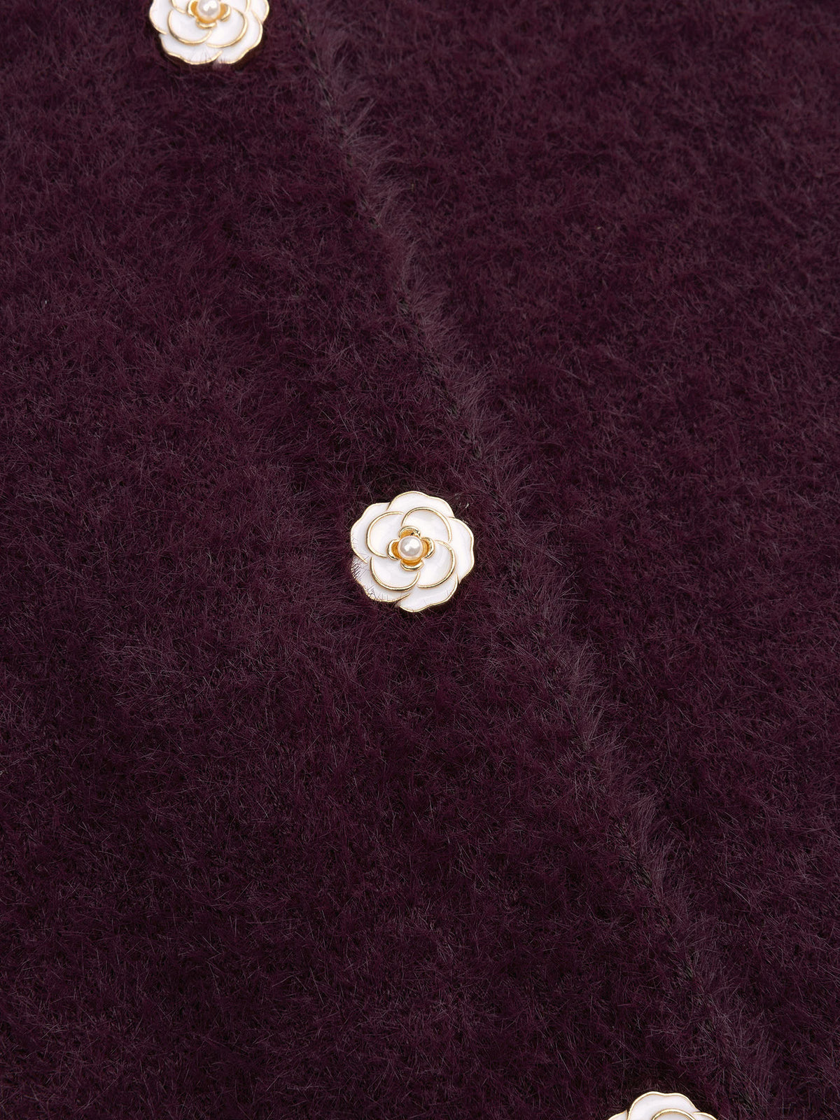 YDENCE KNITTED CARDIGAN MAAIKE | PLUM