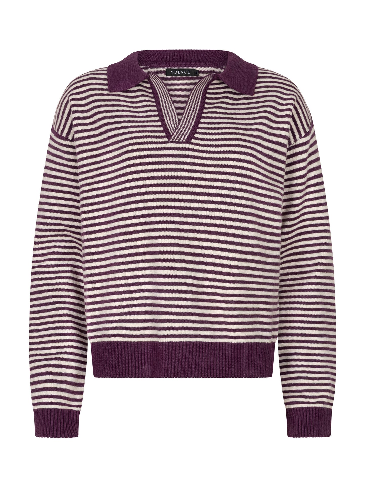 YDENCE KNITTED SWEATER ELEANOR | PLUM