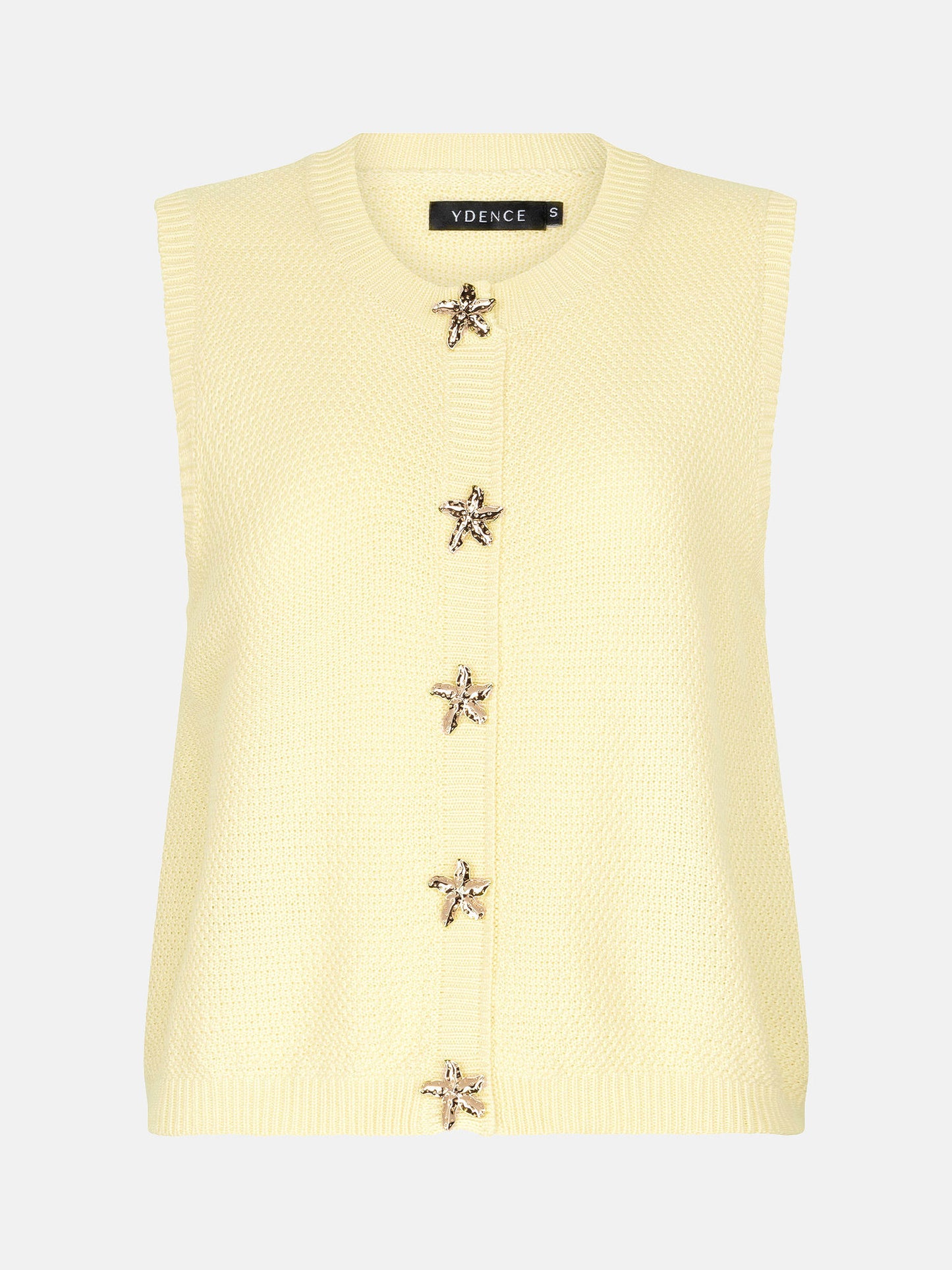 YDENCE KNITTED TOP MONA | GEEL