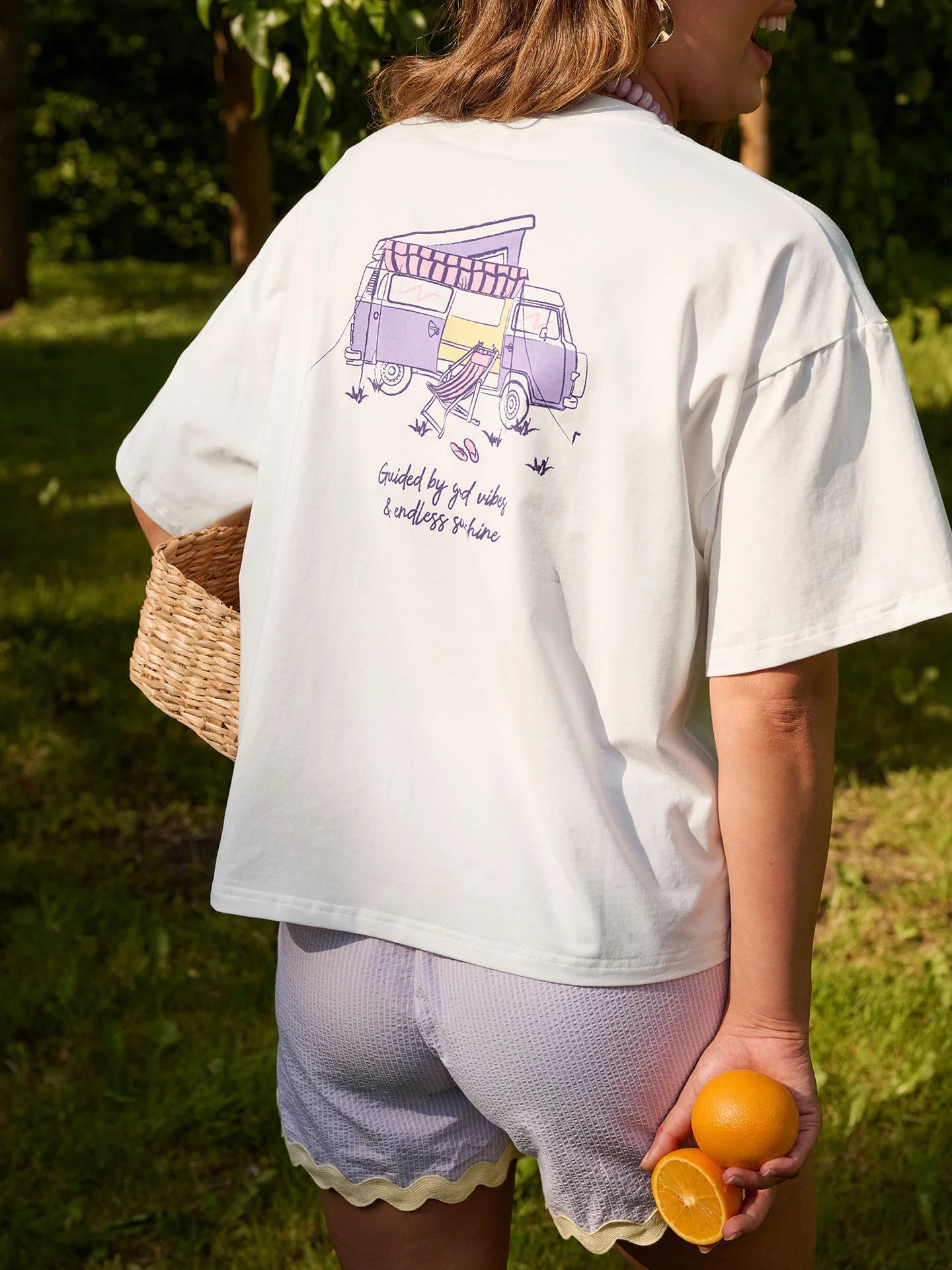 YDENCE T-SHIRT CAMPER | LILAC