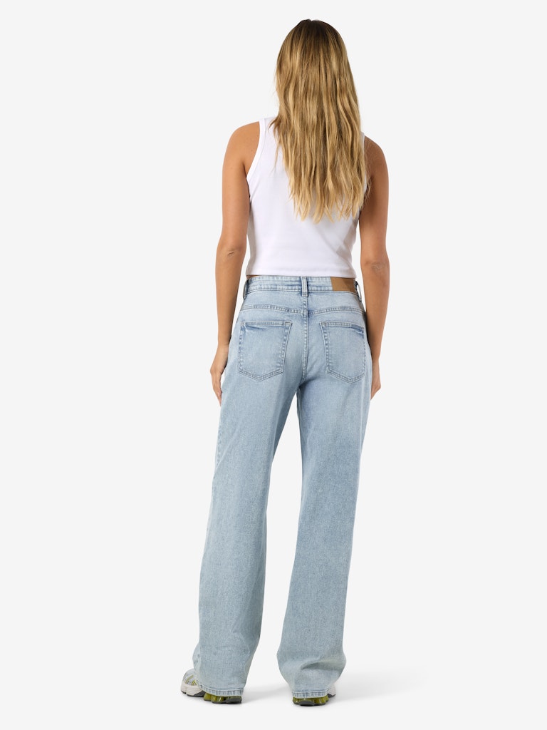 NOISY MAY JOSIE HW BAGGY JEANS | LICHTBLAUW