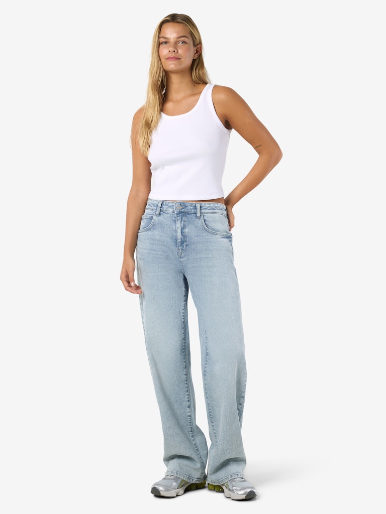 NOISY MAY JOSIE HW BAGGY JEANS | LICHTBLAUW