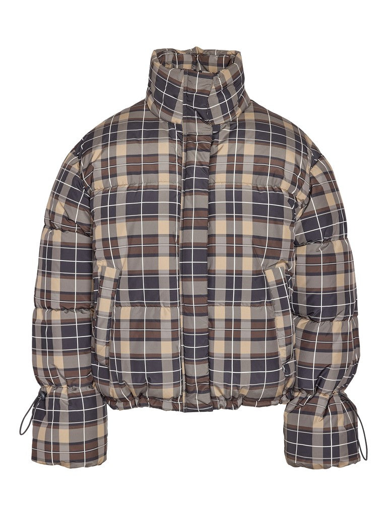 NOISY MAY ROSY AOP PUFFER JACKET