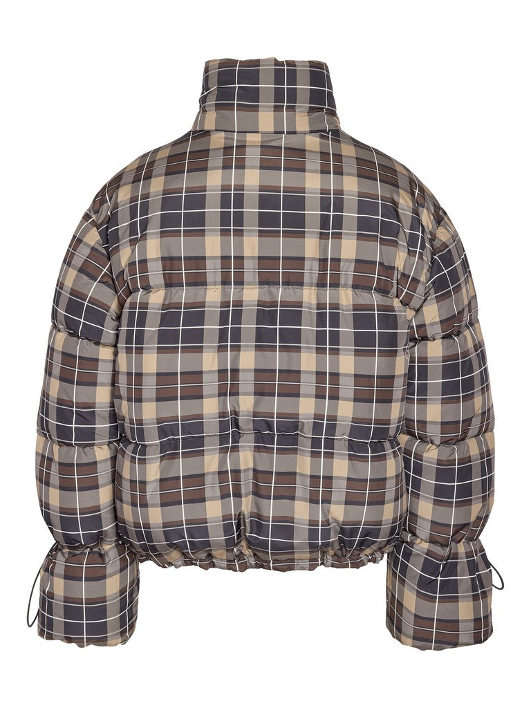 NOISY MAY ROSY AOP PUFFER JACKET