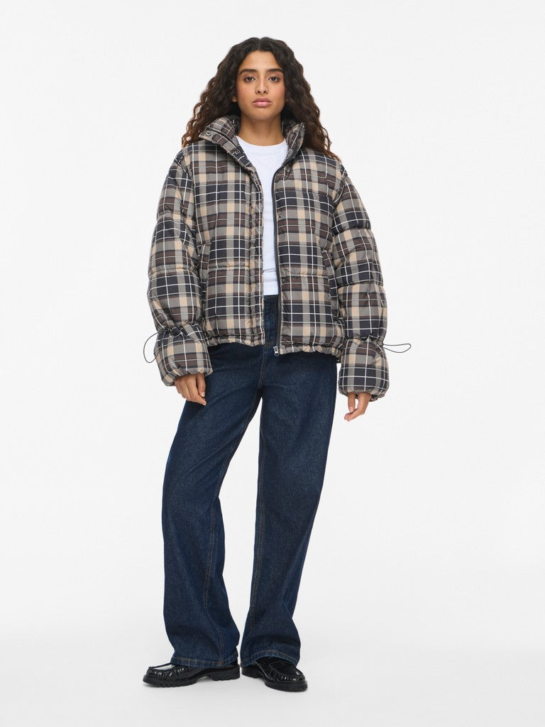 NOISY MAY ROSY AOP PUFFER JACKET