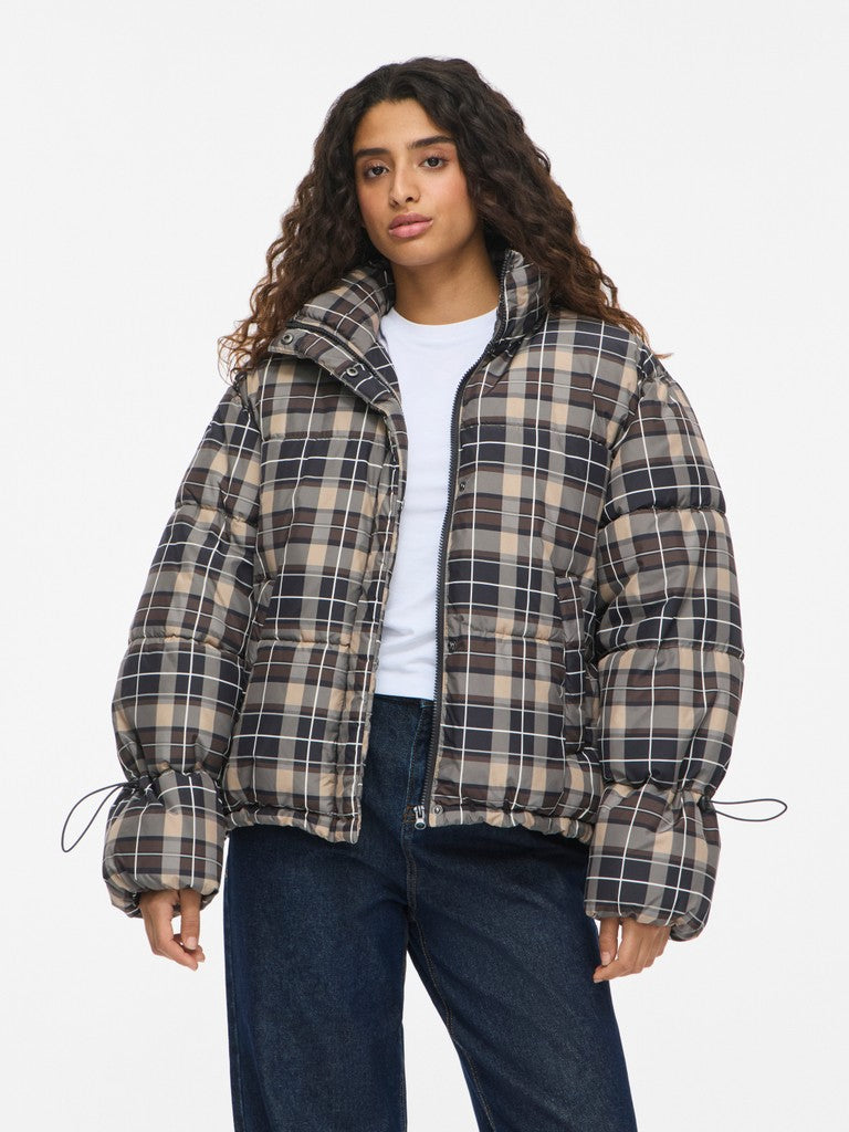 NOISY MAY ROSY AOP PUFFER JACKET