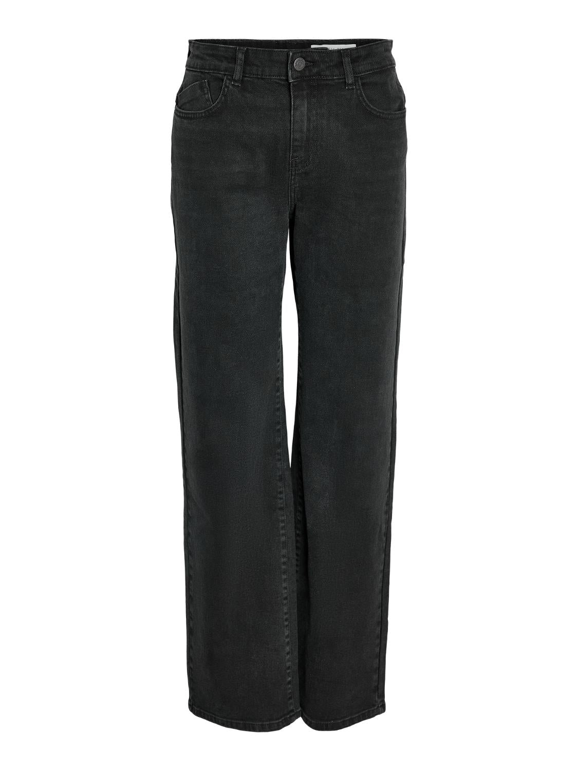 NOISY MAY YOLANDA NW WIDE JEANS | DARK GREY