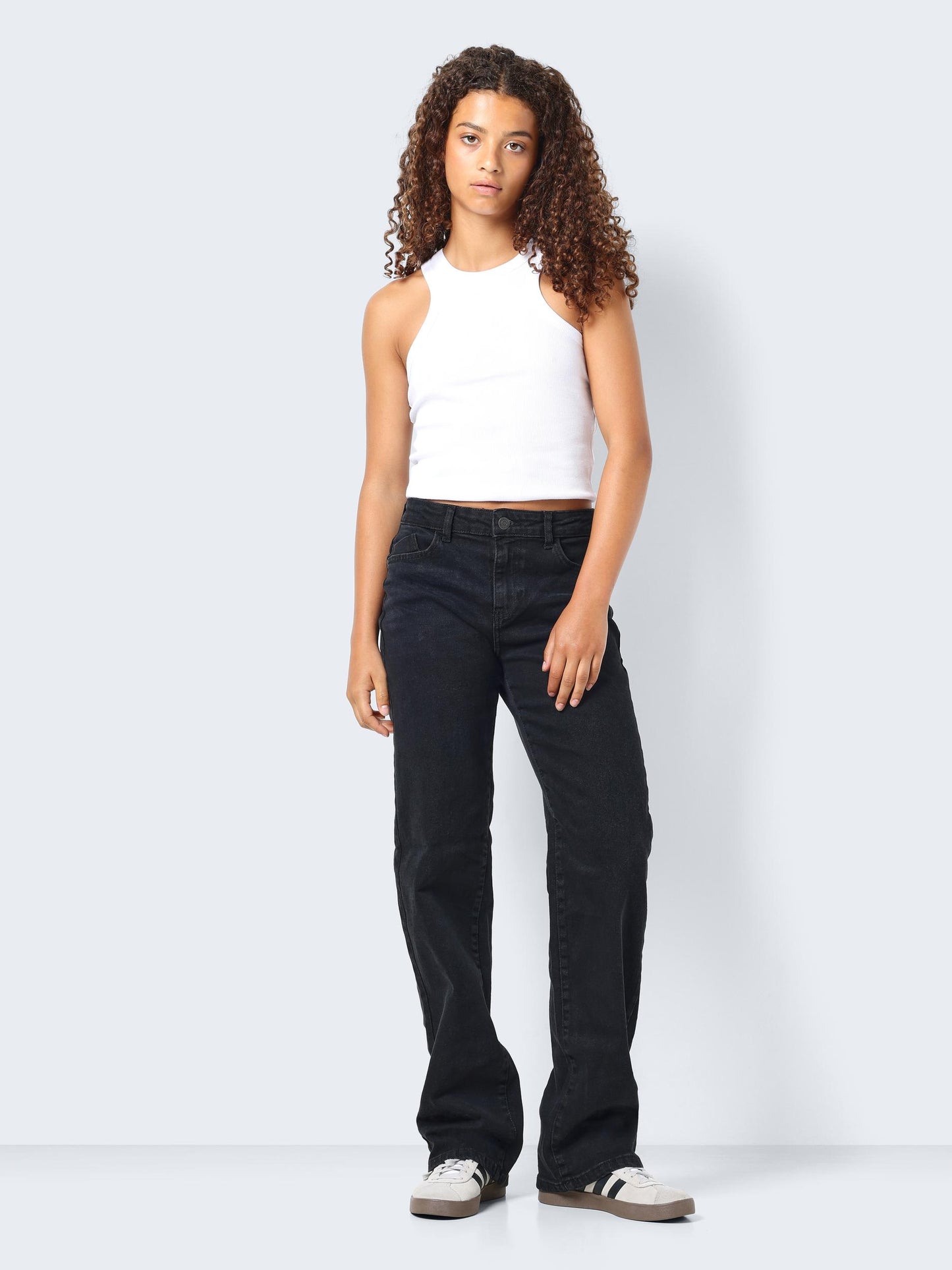 NOISY MAY YOLANDA NW WIDE JEANS | DARK GREY