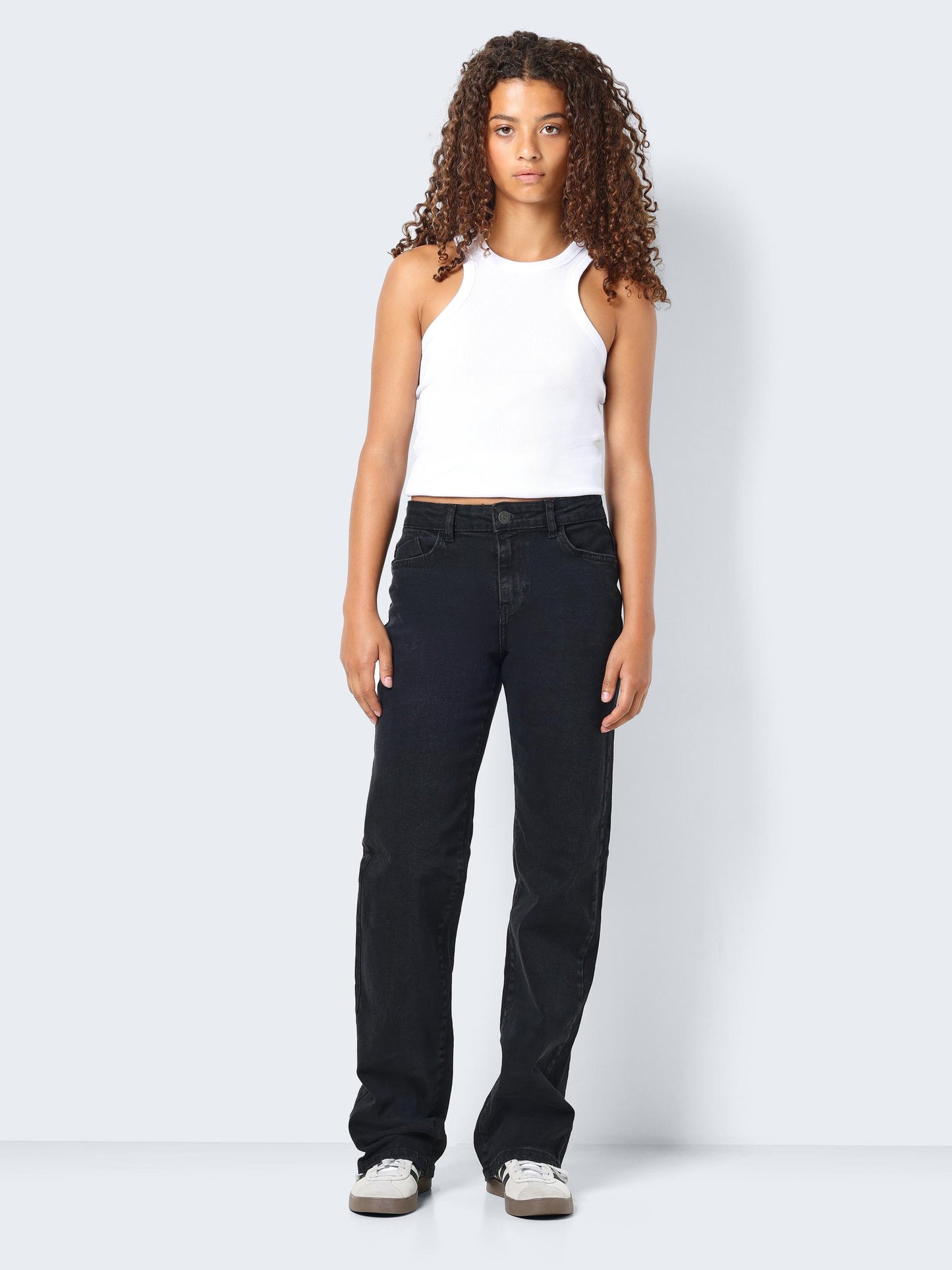 NOISY MAY YOLANDA NW WIDE JEANS | DARK GREY