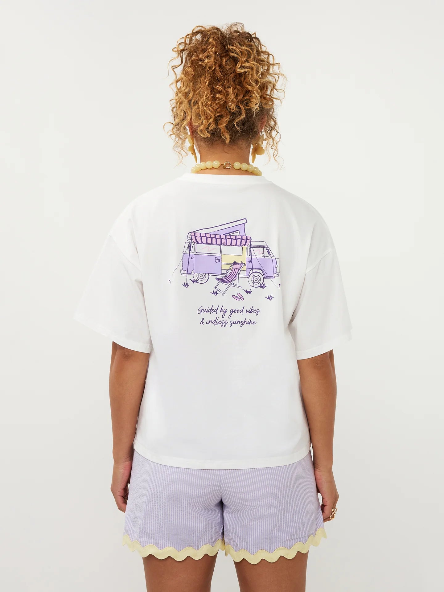 YDENCE T-SHIRT CAMPER | LILAC
