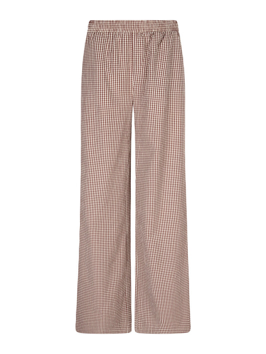 YDENCE PANTS CELESTE | BROWN CHECK