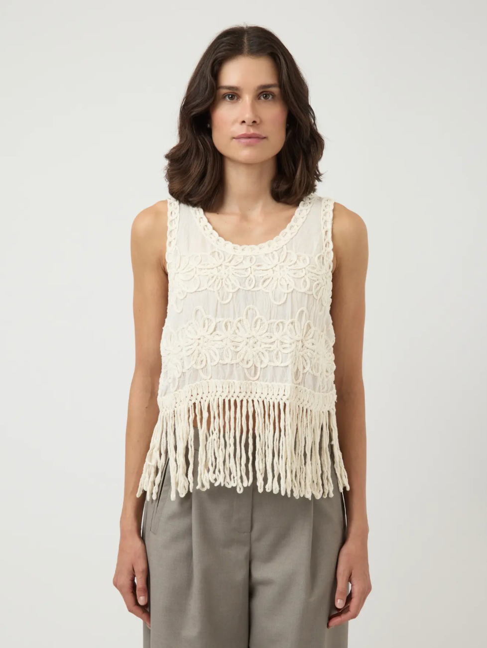 YAS BERA SL CROCHET TOP