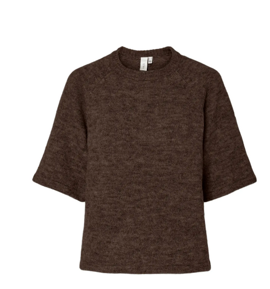 YAS ANNE 2/4 KNIT | CHOCOLATE BROWN