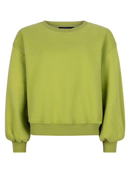 YDENCE SWEATER FLORAL | APPLE GREEN