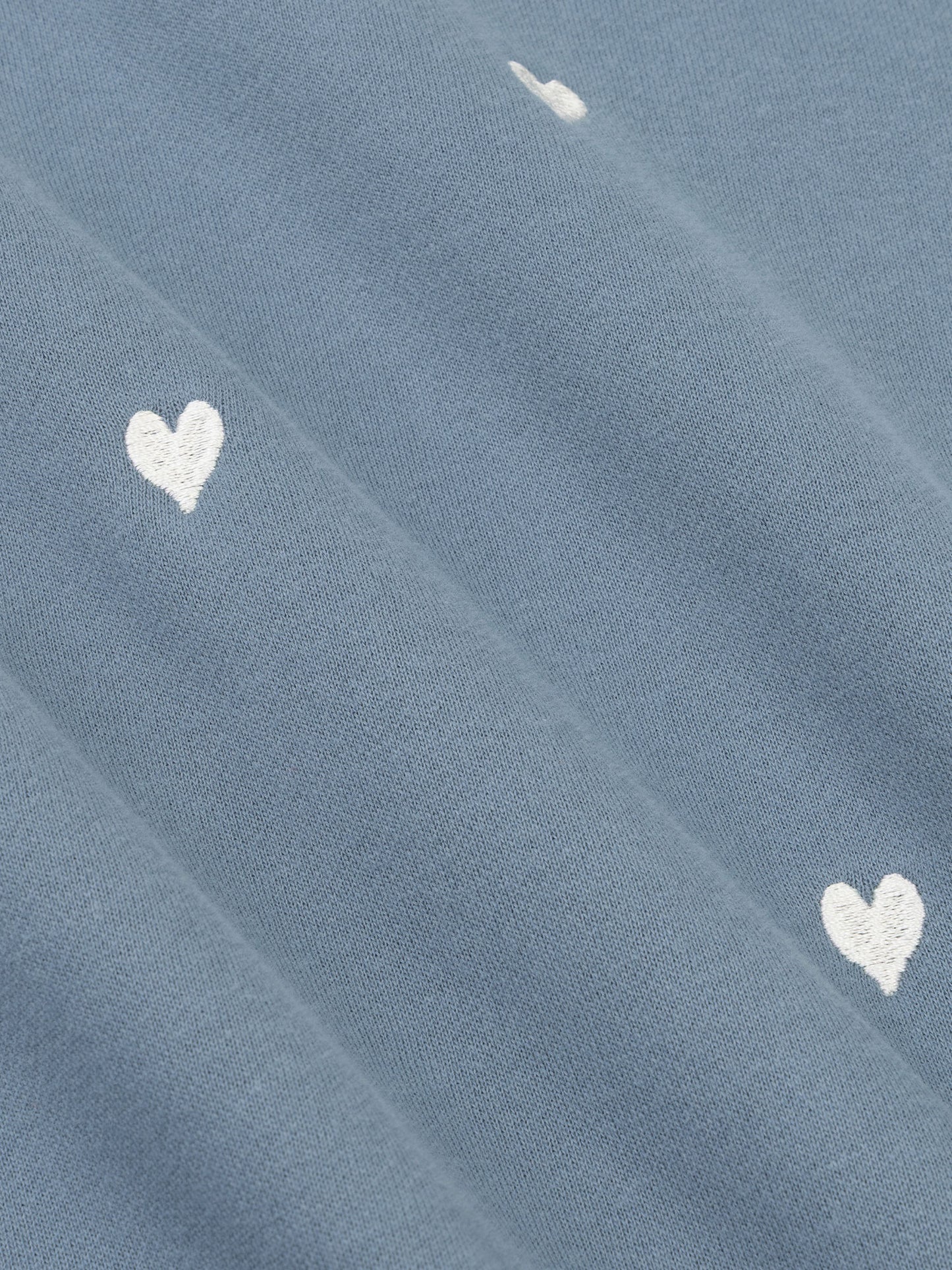 YDENCE SWEATER HEARTS | BLUE/GREY