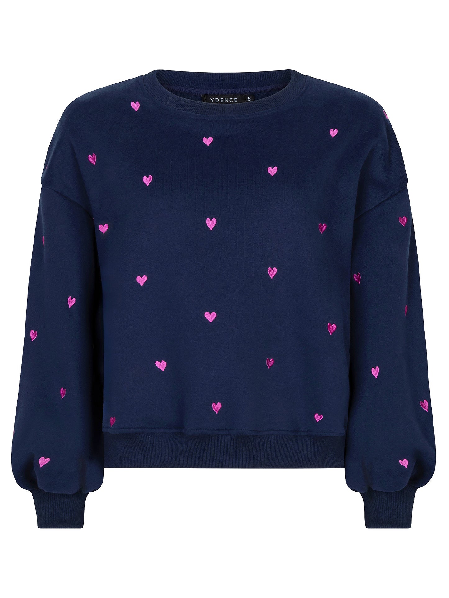 YDENCE SWEATER HEARTS | NAVY