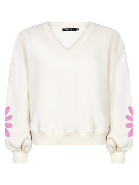 YDENCE SWEATER MADELIEF | ECRU