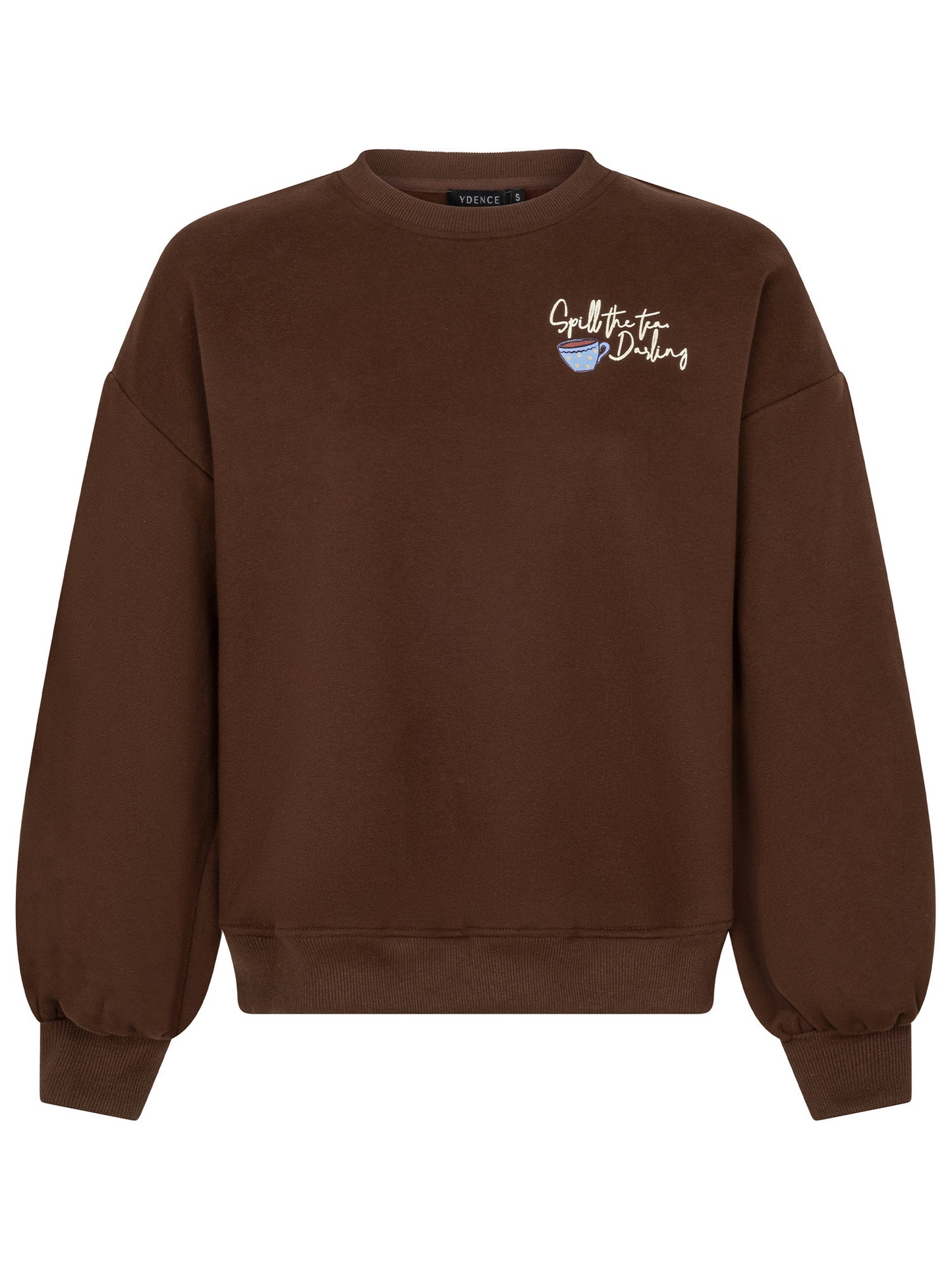 YDENCE SWEATER SPILL THE TEA | BROWN/BLUE