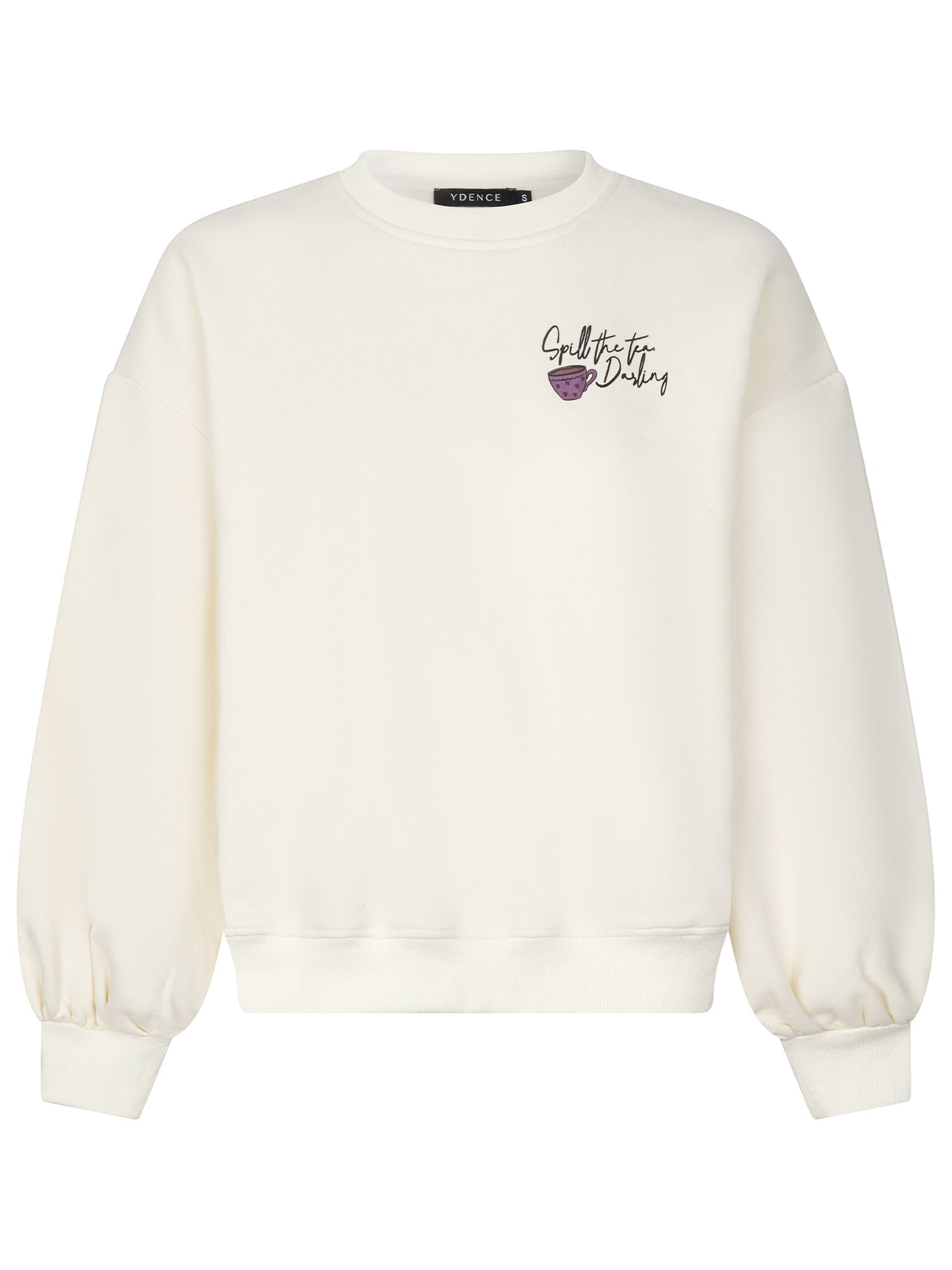 YDENCE SWEATER SPILL THE TEA | ECRU