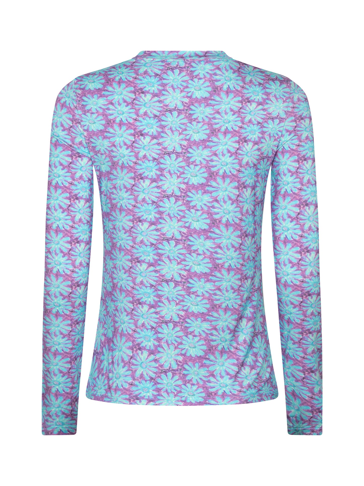 YDENCE TOP CHRISTINE | TURQUOISE FLOWER
