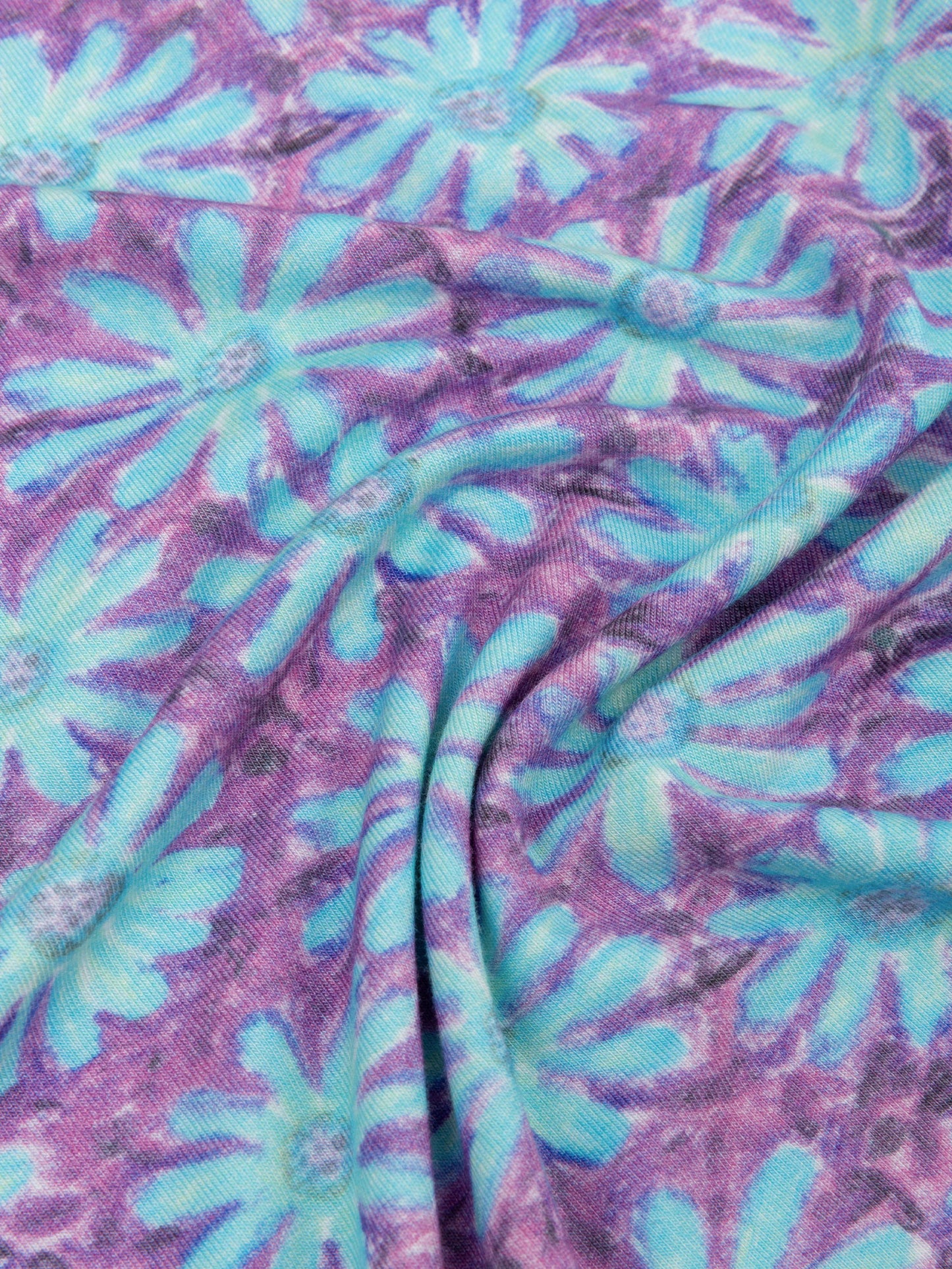 YDENCE TOP CHRISTINE | TURQUOISE FLOWER