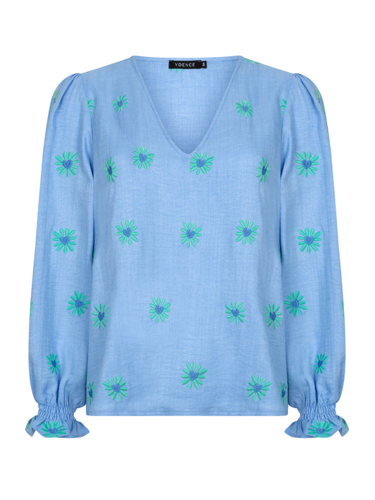 YDENCE TOP PHILOU | BLAUW