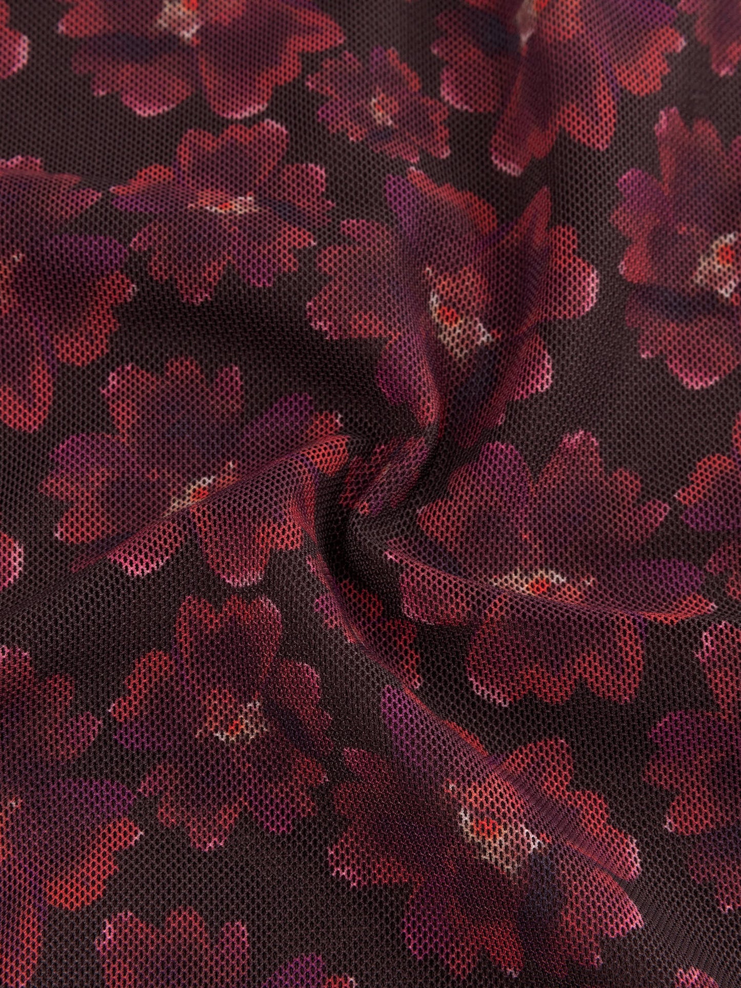 YDENCE TOP WILLEMIJN | BURGUNDY FLOWER