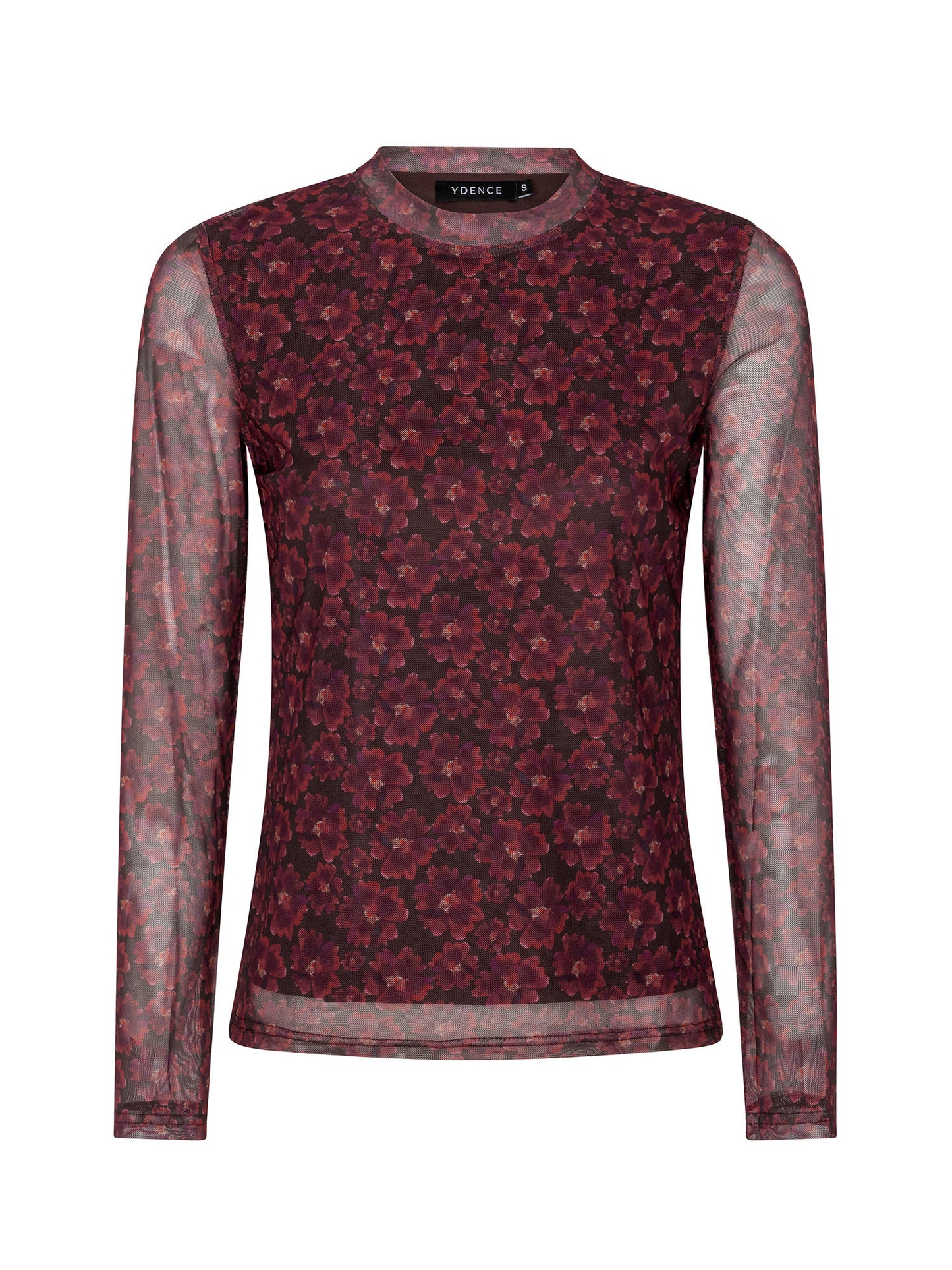 YDENCE TOP WILLEMIJN | BURGUNDY FLOWER