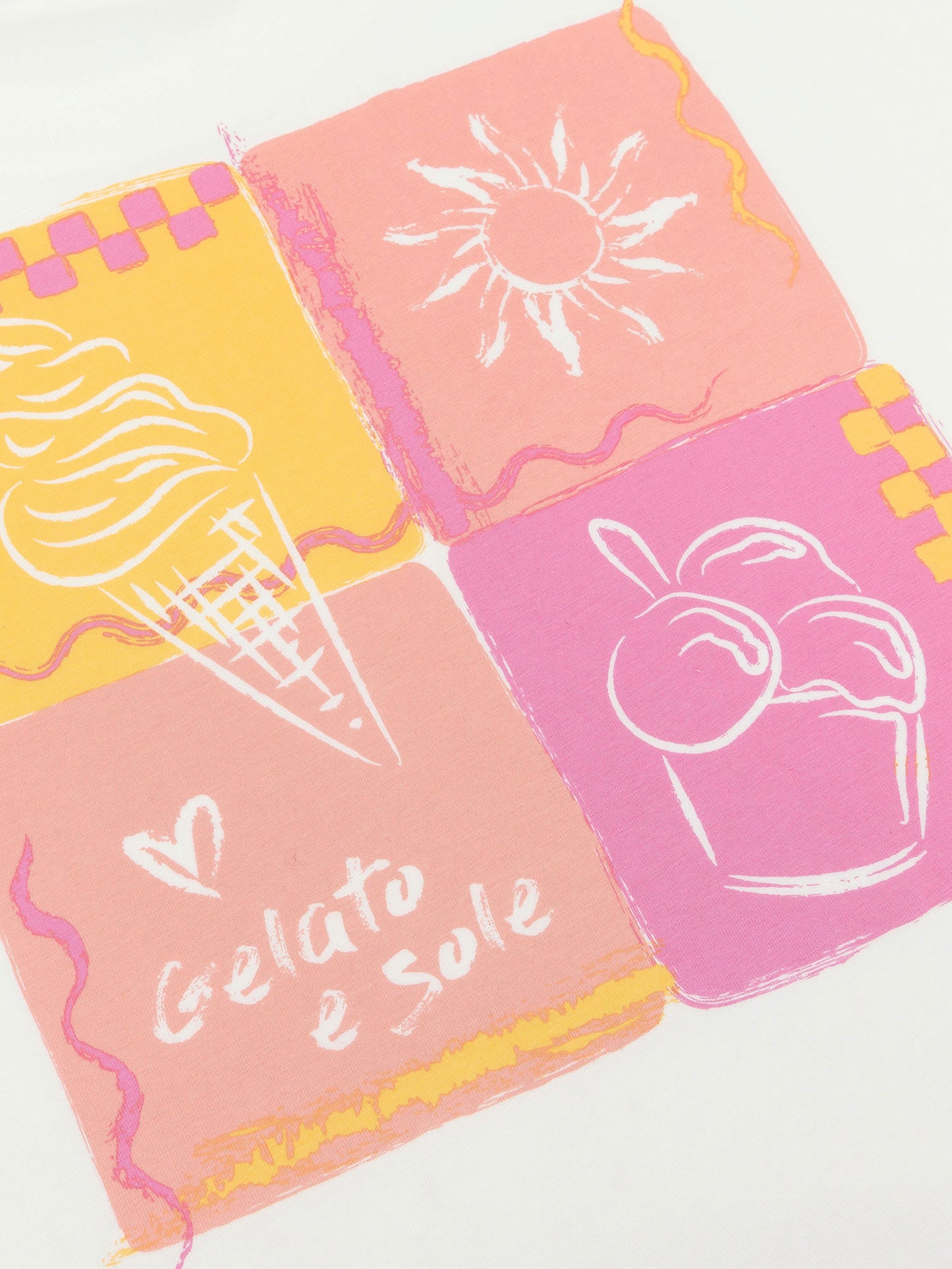 YDENCE T-SHIRT GELATO E SOLE