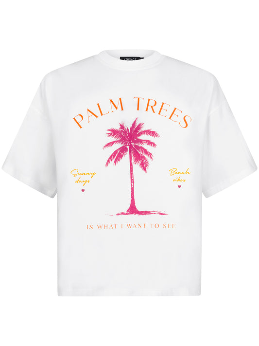 YDENCE T-SHIRT PALM TREES