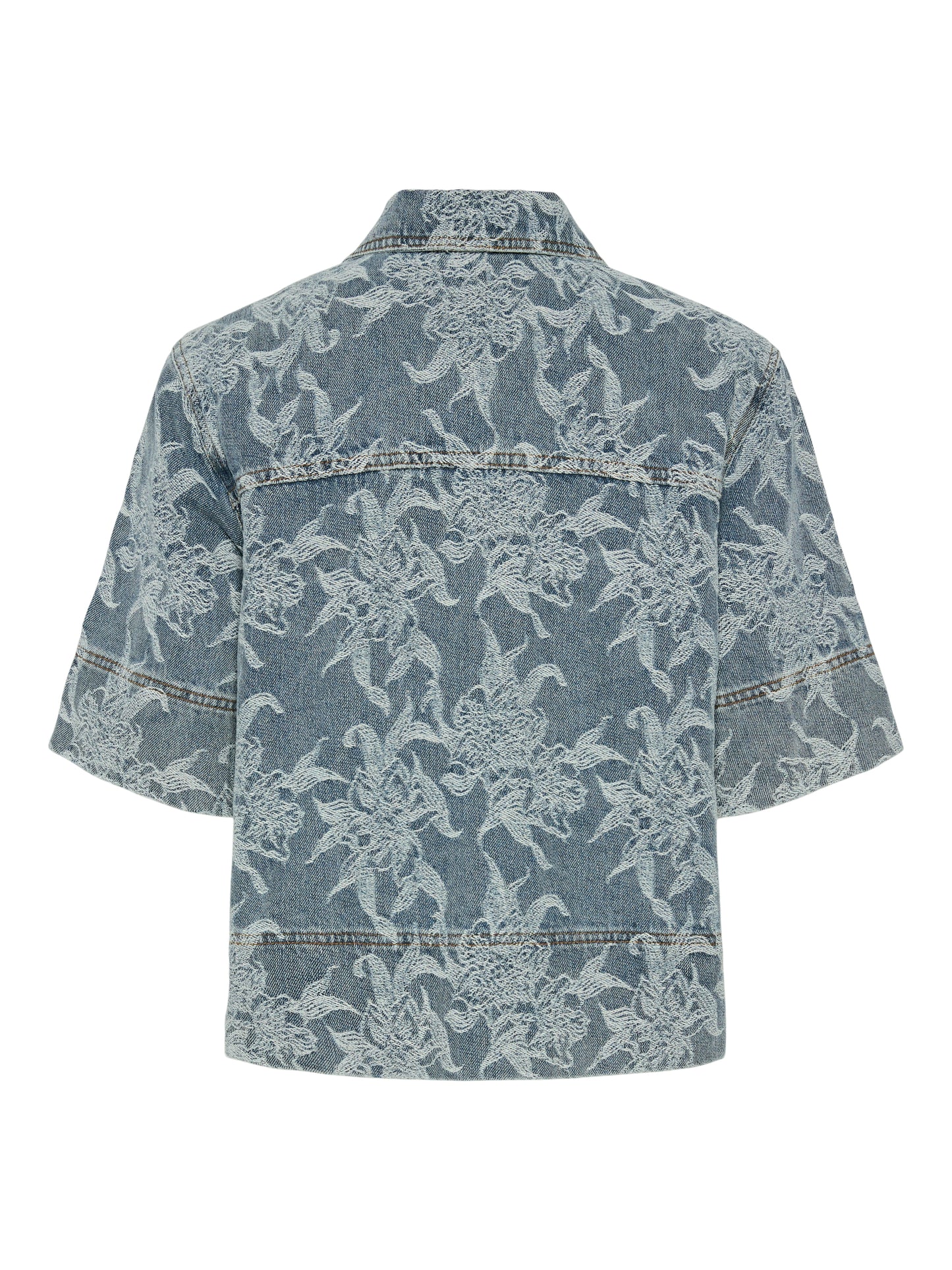 YAS FLAMERA 2/4 DENIM SHIRT