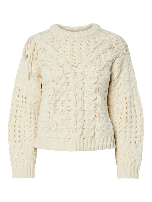 YAS LUCCI LS KNIT PULLOVER