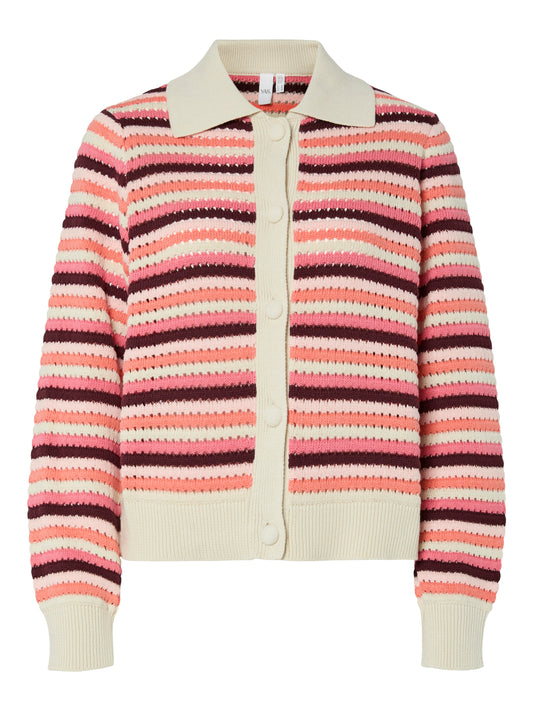 YAS TRIMI LS KNIT CARDIGAN