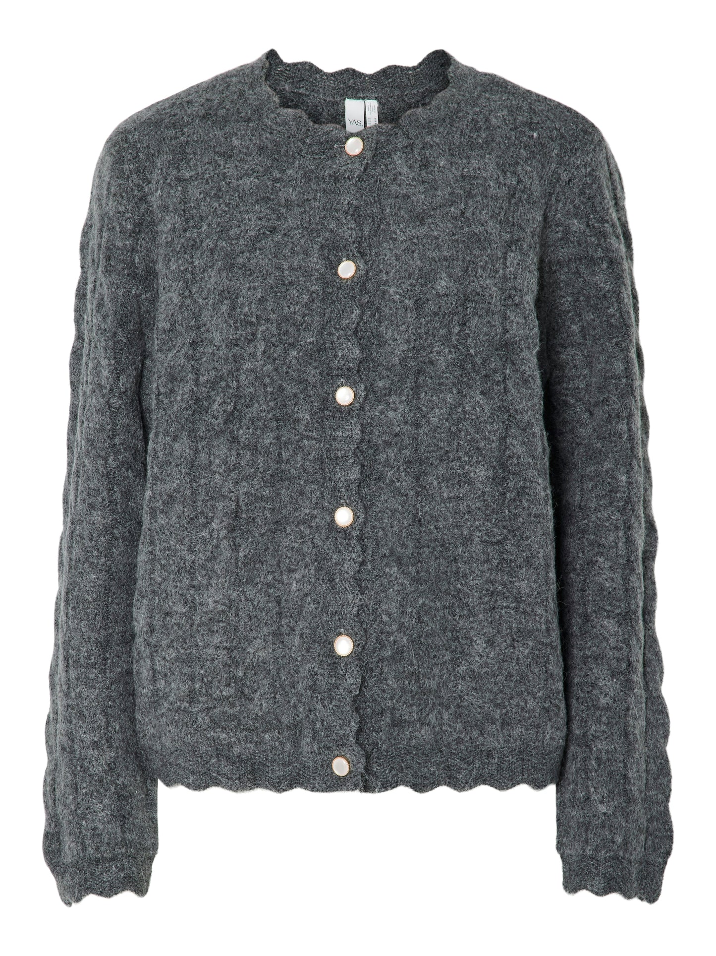 YAS BUBERA KNIT CARDIGAN | GRIJS
