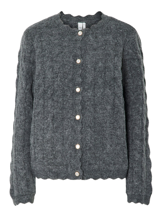 YAS BUBERA KNIT CARDIGAN | GRIJS