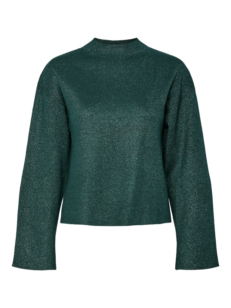 YAS CASTOR LS KNIT PULLOVER | GROEN