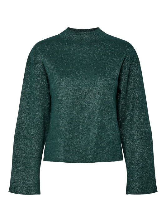 YAS CASTOR LS KNIT PULLOVER | GROEN