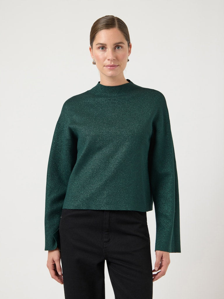 YAS CASTOR LS KNIT PULLOVER | GROEN