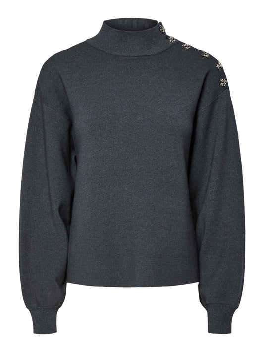 YAS HAMA LS PEARL KNIT PULLOVER