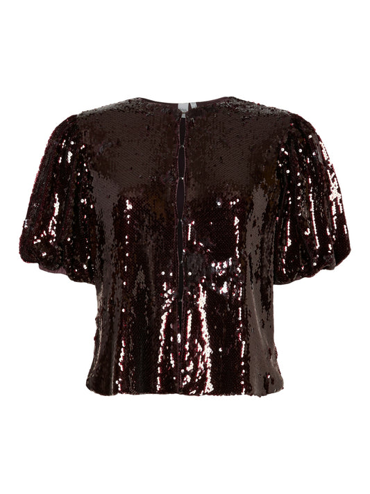 YAS ROYALINA 2/4 SEQUIN TOP