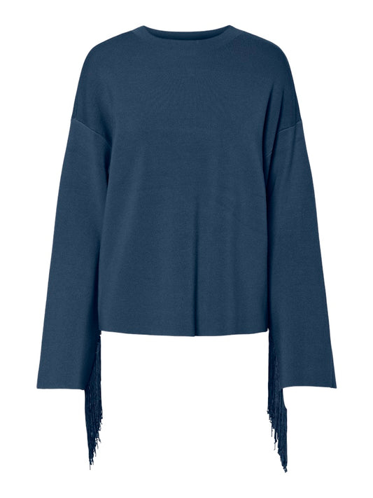 YAS FRINGA LS O-NECK KNIT PULLOVER