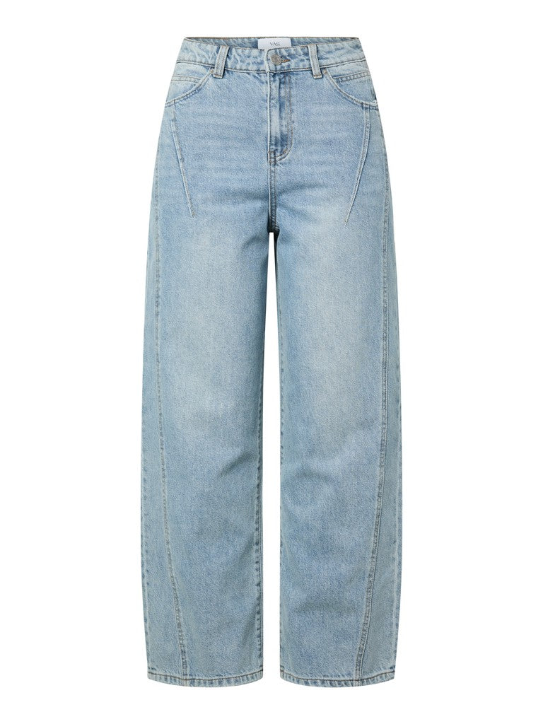 YAS SKY HW BARREL JEANS S.
